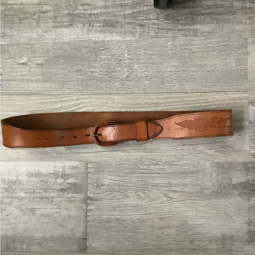 HARLEY DAVIDSON RARE VINTAGE LEATHER BELT